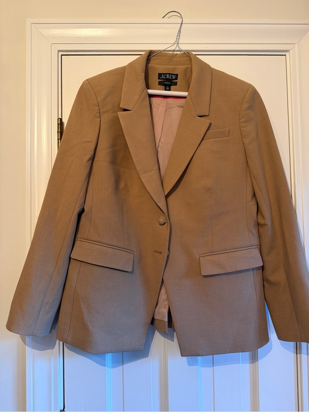 J. Crew Women's Madelyn Camel Single-Button Blazer